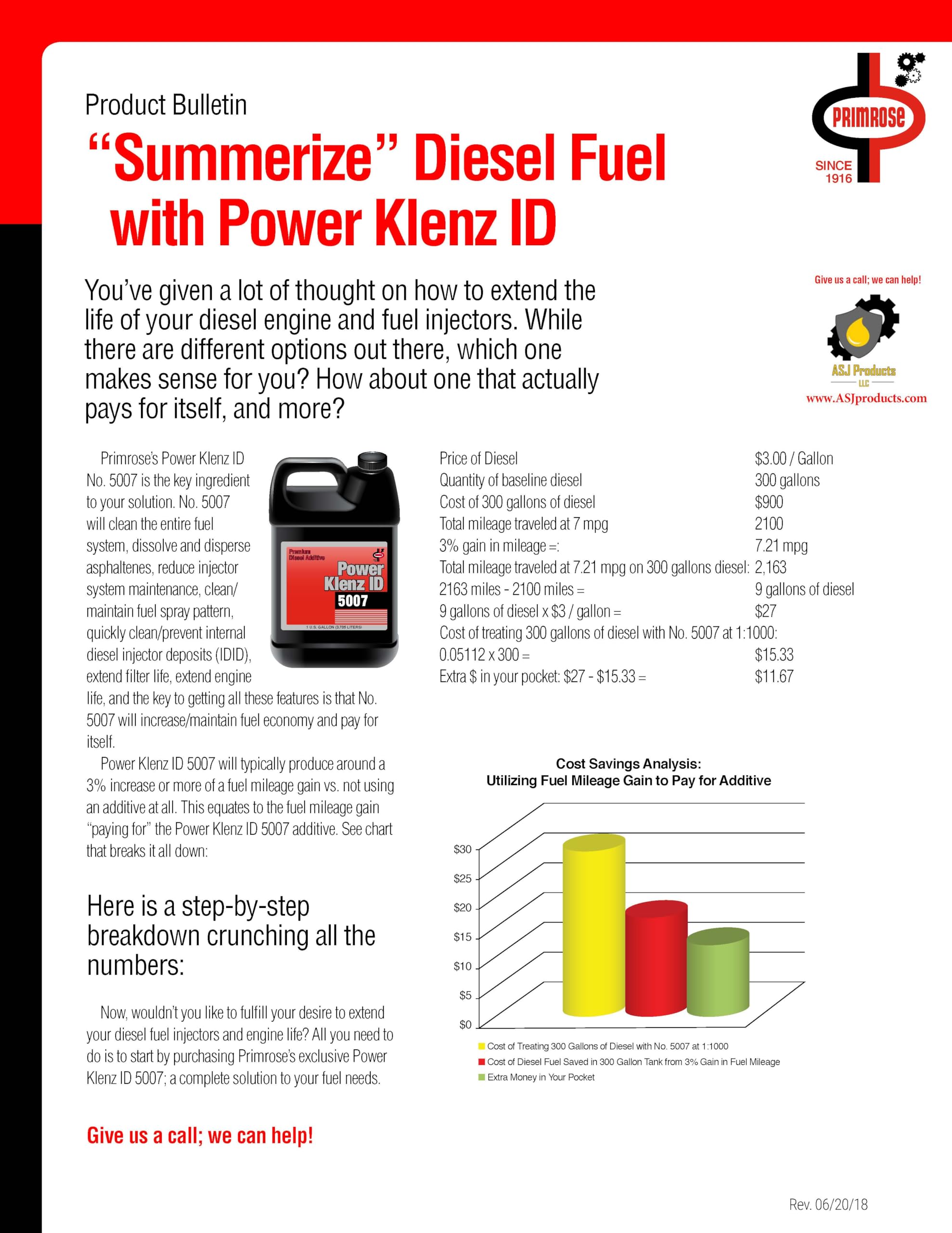 イロリページ Amazon.com: PRIMROSE Power Klenz ID 5007 Premium Select Diesel